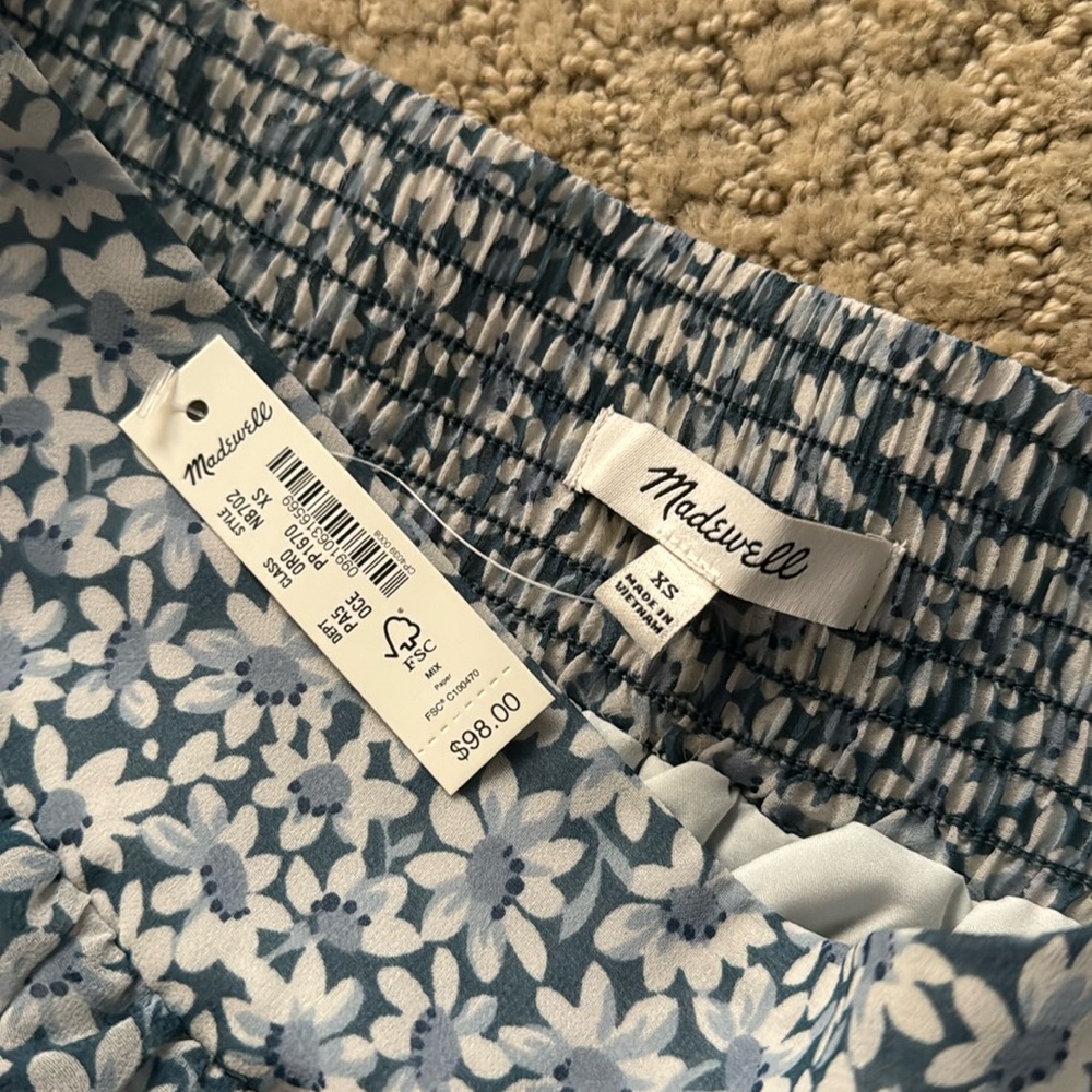 Madewell skirt floral blue - Picture 4 of 5
